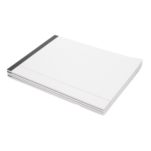NOLITOY 4 Stück Legal Pads Breit Liniert Tintenfestes Papier Glatte Oberfläche für Studenten Schreibblock mit Einzeln Bedruckten Blättern für Präzises Schreiben und Zeichnen im Büro und NOLITOY 4 Stück Legal Pads Breit Liniert Tintenfestes Papier Glatte Oberfläche für Studenten Schreibblock mit Einzeln Bedruckten Blättern für Präzises Schreiben und Zeichnen im Büro und von NOLITOY