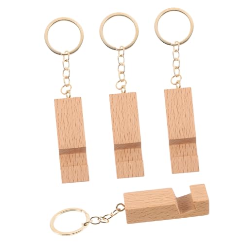 NOLITOY 4 Stück Mini Holz Handyhalterung Schlüsselanhänger Tragbare Telefonständer Holz und für Schlüssel Taschen Mobiltelefone für Dekoration Alltag NOLITOY 4 Stück Mini Holz Handyhalterung Schlüsselanhänger Tragbare Telefonständer Holz und für Schlüssel Taschen Mobiltelefone für Dekoration Alltag von NOLITOY