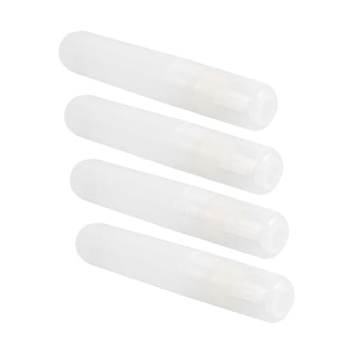 NOLITOY 4 Stück Nachfüllbare Leere Marker Rohlinge Flacher Kopf Transparente Stiftröhren für Schule Kunst Büro Vielseitig Nachfüllbar DIY Malen Zeichnen von NOLITOY