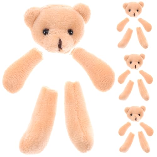 NOLITOY 4 Stück Teiliges DIY Bärenornament Halbfertige Plüschbär deko für Kleidung Hüte Schals und Rucksäcke Weiche Einfache Verarbeitung für Erwachsene NOLITOY 4 Stück Teiliges DIY Bärenornament Halbfertige Plüschbär deko für Kleidung Hüte Schals und Rucksäcke Weiche Einfache Verarbeitung für Erwachsene von NOLITOY