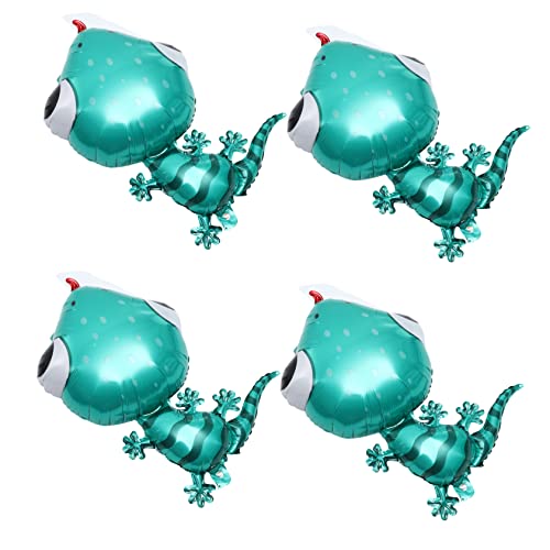 NOLITOY 4 Stück Teiliges Folienballons Tierform Kreative Luftballons für Geburtstagsfeiern Babypartys und Kinderveranstaltungen Robust Wiederverwendbar Aluminiumfolie von NOLITOY