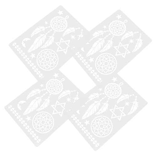 NOLITOY 4 Stück Teiliges Mandala Wand Schablonen aus Langlebigem Pet Wiederverwendbare Waschbare Malerschablonen mit Feinen Mustern für DIY Wand und Bodenmalerei Rutschfest und Sicher für NOLITOY 4 Stück Teiliges Mandala Wand Schablonen aus Langlebigem Pet Wiederverwendbare Waschbare Malerschablonen mit Feinen Mustern für DIY Wand und Bodenmalerei Rutschfest und Sicher für von NOLITOY