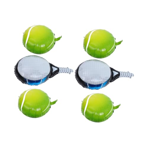 NOLITOY 4 Stück Tennis Party Ballons Teiliges Aluminiumfolie Grüne Tennisbälle Blaue Tennisschläger Wiederverwendbar Hängend Sport Geburtstag Deko für Männer Frauen NOLITOY 4 Stück Tennis Party Ballons Teiliges Aluminiumfolie Grüne Tennisbälle Blaue Tennisschläger Wiederverwendbar Hängend Sport Geburtstag Deko für Männer Frauen von NOLITOY