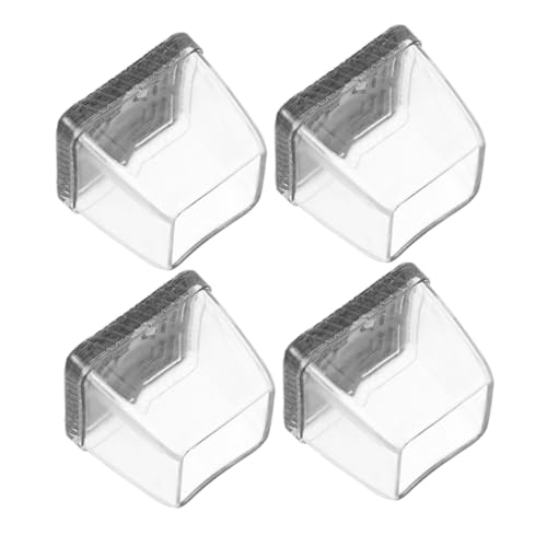 NOLITOY 4 Stück Transparente Silikon Möbel Fußkappen rutschfeste Stuhl Tischbeinschoner Kratzfest Schalldämpfend Wasserfest Geeignet für Quadratische Möbelbeine NOLITOY 4 Stück Transparente Silikon Möbel Fußkappen rutschfeste Stuhl Tischbeinschoner Kratzfest Schalldämpfend Wasserfest Geeignet für Quadratische Möbelbeine von NOLITOY