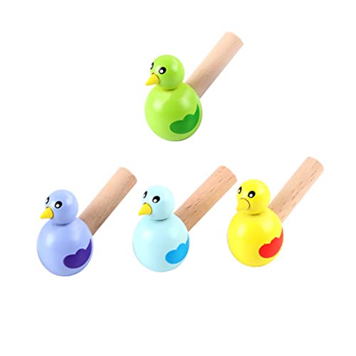 NOLITOY 4 Stück Vogelpfeife Pfeife Babyschlüssel Vogel Pfeifen Süße Pfeifen -Vogel- Musikspielzeug Für Babys Pfeifenspielzeug Musikspielzeug Hölzern von NOLITOY