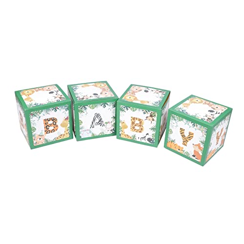 NOLITOY 4 Stücke Boxen Baby-Box Requisiten für Babyfotos klarer Ballon Babyballons Blöcke Luftballons Baby-Dusche-Ornament Party-Layout-Boxen Tier Kasten Duschzubehör schmücken Papier von NOLITOY
