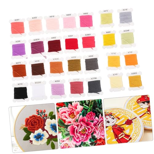 NOLITOY 40 Rollen Stickgarn Baumwolle Nähgarn für Stickerei Quilten DIY Handarbeit Zubehör Farben Sortiert Fransenfest und Reißfest für Nähmaschine und Handnähen NOLITOY 40 Rollen Stickgarn Baumwolle Nähgarn für Stickerei Quilten DIY Handarbeit Zubehör Farben Sortiert Fransenfest und Reißfest für Nähmaschine und Handnähen von NOLITOY