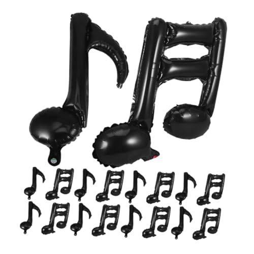 NOLITOY 40 Stück Musiknoten Ballons aus Aluminiumfolie Schwarz Doppelte und Einfache Noten Musikband Themenparty Deko für Geburtstag Konzert Shower Vielseitig Einsetzbar Einfach NOLITOY 40 Stück Musiknoten Ballons aus Aluminiumfolie Schwarz Doppelte und Einfache Noten Musikband Themenparty Deko für Geburtstag Konzert Shower Vielseitig Einsetzbar Einfach von NOLITOY