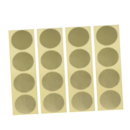 NOLITOY 40 Stück Runde Gezackte Spitzen siegelaufkleber Selbstklebend Kreative DIY Geschenkverpackung Etiketten Scrapbooking Dekoration Stark Haftend Goldfarben NOLITOY 40 Stück Runde Gezackte Spitzen siegelaufkleber Selbstklebend Kreative DIY Geschenkverpackung Etiketten Scrapbooking Dekoration Stark Haftend Goldfarben von NOLITOY
