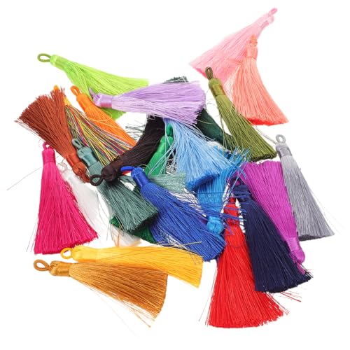 NOLITOY 40 Stück Teiliges DIY Quasten Anhänger aus Stabilem Polyester Bunte Troddel für Schmuckherstellung Auto Rucksackanhänger Vielseitige Ethno bastelaccessoires NOLITOY 40 Stück Teiliges DIY Quasten Anhänger aus Stabilem Polyester Bunte Troddel für Schmuckherstellung Auto Rucksackanhänger Vielseitige Ethno bastelaccessoires von NOLITOY