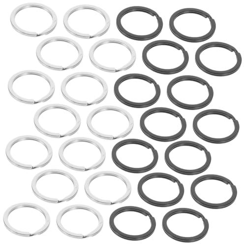NOLITOY 40 Stück Teiliges Flache Metall schlüsselringe Heavy Duty Split ring Schlüsselanhänger Robust und Vielseitig als Schlüsselhalter und DIY Zubehör für Taschen und Bastelprojekte NOLITOY 40 Stück Teiliges Flache Metall schlüsselringe Heavy Duty Split ring Schlüsselanhänger Robust und Vielseitig als Schlüsselhalter und DIY Zubehör für Taschen und Bastelprojekte von NOLITOY