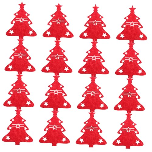 NOLITOY 48 Stück Teiliges Weihnachtsbesteckset aus Rotem Filz mit Weihnachtsbaum-Motiv Wiederverwendbare Bestecktaschen für Gabeln und Löffel Weiche Utensilienhalter für Festliche NOLITOY 48 Stück Teiliges Weihnachtsbesteckset aus Rotem Filz mit Weihnachtsbaum-Motiv Wiederverwendbare Bestecktaschen für Gabeln und Löffel Weiche Utensilienhalter für Festliche von NOLITOY