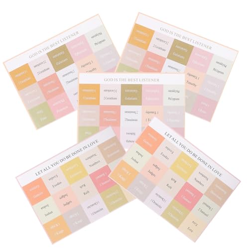 NOLITOY 5 Blätter Bibel Registerkarten Dünne Papier Index Tabs für Bibelstudium Zeitersparnis Dekorative Buchmarker Etiketten Farbig für Einfache Orientierung und Kreative Gestaltung NOLITOY 5 Blätter Bibel Registerkarten Dünne Papier Index Tabs für Bibelstudium Zeitersparnis Dekorative Buchmarker Etiketten Farbig für Einfache Orientierung und Kreative Gestaltung von NOLITOY