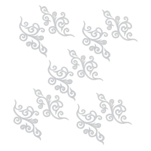 NOLITOY 5 Paare Wolkenförmige Stickerei Applikationen Barocke Bügel und Nähbare Patches für Brautkleider Schuhdekoration Kleidung Verzierungen Diy Hochzeit Zubehör von NOLITOY