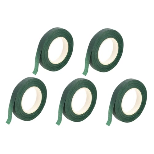 NOLITOY 5 Rollen Grünes Floristentape Selbstklebend Stark Haftend Dehnbar Floristik Klebeband für Blumensträuße DIY Blumenarrangements Geschenkverpackung Gartenarbeit NOLITOY 5 Rollen Grünes Floristentape Selbstklebend Stark Haftend Dehnbar Floristik Klebeband für Blumensträuße DIY Blumenarrangements Geschenkverpackung Gartenarbeit von NOLITOY