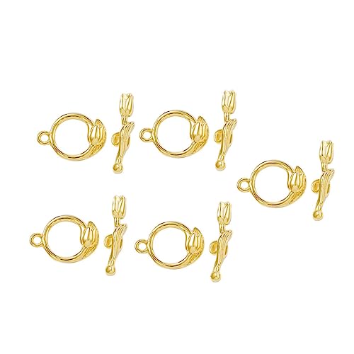 NOLITOY 5 Sätze Teiliges Metall Knebelverschlüsse in Roségold Langlebige Ot Verschlüsse mit T Bar Geeignet für DIY Schmuckherstellung von Halsketten und Armbändern Praktische NOLITOY 5 Sätze Teiliges Metall Knebelverschlüsse in Roségold Langlebige Ot Verschlüsse mit T Bar Geeignet für DIY Schmuckherstellung von Halsketten und Armbändern Praktische von NOLITOY