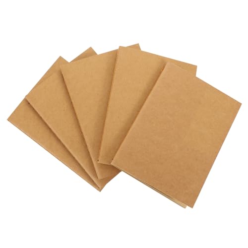 NOLITOY 5 Stück Blanko Notizhefte Nachfüllpack Kraftpapier Din Passport Tragbar Vielseitig Planer Für Studenten Tagebuch Journal Skizzenbuch Memos NOLITOY 5 Stück Blanko Notizhefte Nachfüllpack Kraftpapier Din Passport Tragbar Vielseitig Planer Für Studenten Tagebuch Journal Skizzenbuch Memos von NOLITOY