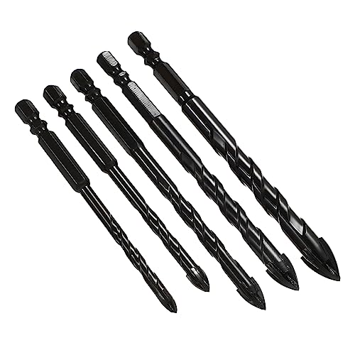 NOLITOY 5 Stück Bohrer-Set dreieckiger Bohrer Porzellan Betonbohrer Mauerwerk Steinbohrer Bohrerbits für Beton Bohrer für Fliesen Bohrer für Ziegel Bohrer für Keramik Fliesenbohrer Stahl NOLITOY 5 Stück Bohrer-Set dreieckiger Bohrer Porzellan Betonbohrer Mauerwerk Steinbohrer Bohrerbits für Beton Bohrer für Fliesen Bohrer für Ziegel Bohrer für Keramik Fliesenbohrer Stahl von NOLITOY
