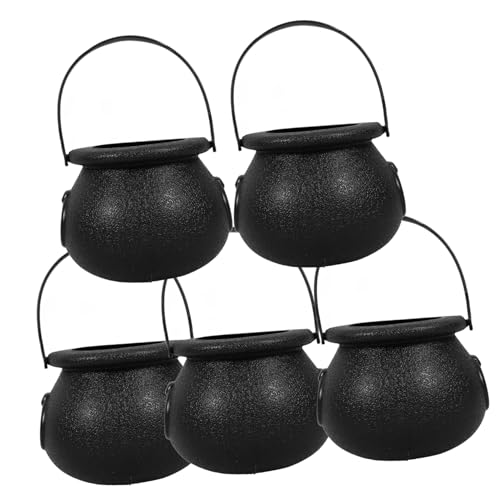NOLITOY 5 Stück Halloween Hexen Süßigkeiten Eimer Mini Dekorative Kessel Tragbare Candy Container für Kinderpartys NOLITOY 5 Stück Halloween Hexen Süßigkeiten Eimer Mini Dekorative Kessel Tragbare Candy Container für Kinderpartys von NOLITOY