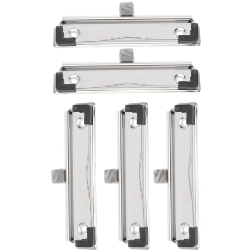 NOLITOY 5 Stück Metall Klemmbrett Clips mit Stifthalter Robuste Dokumentenhalter für Büro Schule Pflege Langlebig Montierbar Langlebige Klammern für Vielseitige Nutzung NOLITOY 5 Stück Metall Klemmbrett Clips mit Stifthalter Robuste Dokumentenhalter für Büro Schule Pflege Langlebig Montierbar Langlebige Klammern für Vielseitige Nutzung von NOLITOY