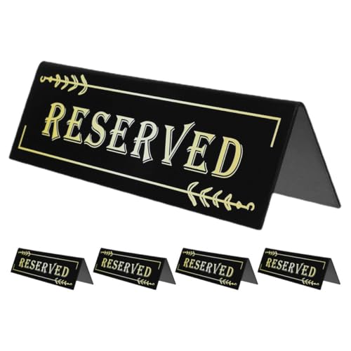 NOLITOY 5 Stück Reservierte Tischschilder, Doppelseitiges Acryl-, Hochzeitsgast-reservierungssitzschild Für Restaurant-hochzeitsstühle, Meetings Und Konferenzen NOLITOY 5 Stück Reservierte Tischschilder, Doppelseitiges Acryl-, Hochzeitsgast-reservierungssitzschild Für Restaurant-hochzeitsstühle, Meetings Und Konferenzen von NOLITOY
