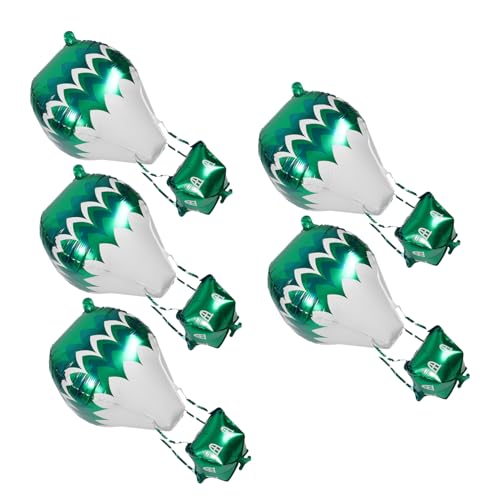 NOLITOY 5 Stück Teiliges Aluminiumfolie Heißluftballon Luftballons Langlebige Geburtstagsdeko mit Einzigartigem Design Vielseitig für Indoor und Outdoor Feiern Schnell Aufzublasen NOLITOY 5 Stück Teiliges Aluminiumfolie Heißluftballon Luftballons Langlebige Geburtstagsdeko mit Einzigartigem Design Vielseitig für Indoor und Outdoor Feiern Schnell Aufzublasen von NOLITOY