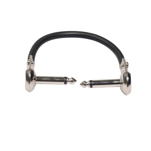 NOLITOY 5 Stück Teiliges Rechtwinkliges Gitarren Patchkabel Male To Male für Effektpedale Niedrige Kapazität Schwarzes Instrumentenkabel für Pedalboards und Audioübertragung NOLITOY 5 Stück Teiliges Rechtwinkliges Gitarren Patchkabel Male To Male für Effektpedale Niedrige Kapazität Schwarzes Instrumentenkabel für Pedalboards und Audioübertragung von NOLITOY
