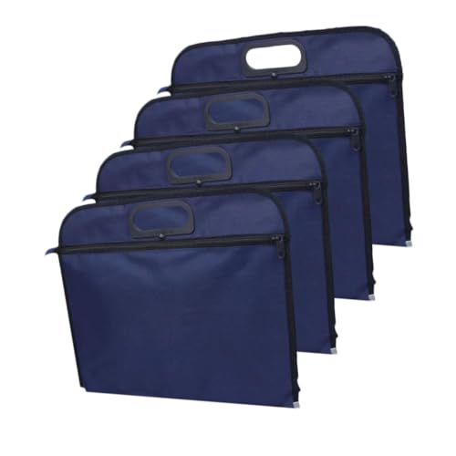 NOLITOY 5 Stück Teiliges Wasserdichte Oxford Dokumententaschen mit Reißverschluss Große Portable Aktenordner für Büro Reise und Geschäft Stabiler Organizer für Wichtige Unterlagen NOLITOY 5 Stück Teiliges Wasserdichte Oxford Dokumententaschen mit Reißverschluss Große Portable Aktenordner für Büro Reise und Geschäft Stabiler Organizer für Wichtige Unterlagen von NOLITOY