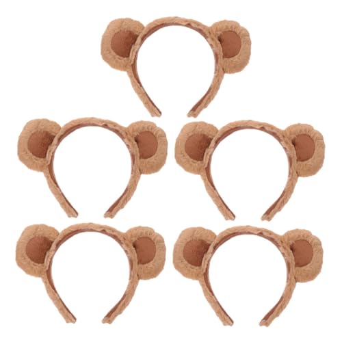 NOLITOY 5 Süße Bärenohren: Flauschige Tierkostümohren Zum Verkleiden Und Spielen – Plüsch-make-up-stirnband – Flauschiges Cosplay-zubehör Für Halloween Und Weihnachten NOLITOY 5 Süße Bärenohren: Flauschige Tierkostümohren Zum Verkleiden Und Spielen – Plüsch-make-up-stirnband – Flauschiges Cosplay-zubehör Für Halloween Und Weihnachten von NOLITOY