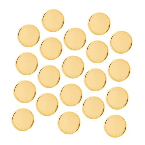 NOLITOY 50 Stück Elektroplattierte Feste Buchbinderinge Pilzverschluss Goldfarbene Binder Discs für DIY Notizbücher Loseblatt Ordner Vielseitig Stabil und Handfreundlich von NOLITOY