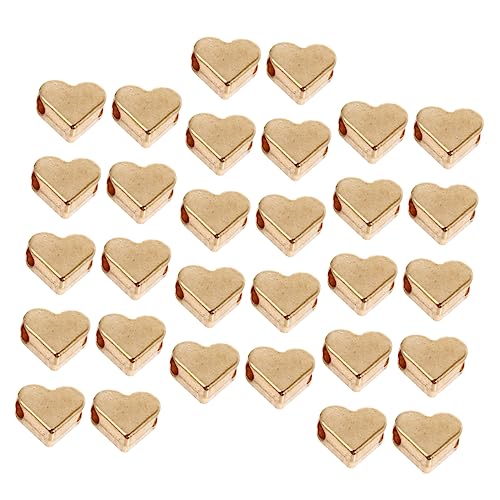 NOLITOY 50 Stück Herzförmige Perlenverzierungen Valentinstag Modern Lose Herstellung Form Perlen Für Schmuck Abstandshalter Einzigartige Perlen Abstandsperlen Legierung Golden NOLITOY 50 Stück Herzförmige Perlenverzierungen Valentinstag Modern Lose Herstellung Form Perlen Für Schmuck Abstandshalter Einzigartige Perlen Abstandsperlen Legierung Golden von NOLITOY