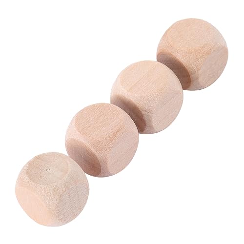 NOLITOY 50 Stück Holz Würfel Blanko Six Sided Holzwürfel für DIY Basteln Stabile Holzklötze zum Bemalen Holzblöcke für Kreative Spiele und Puzzle Herstellung von NOLITOY