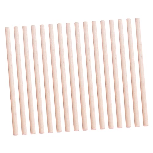 NOLITOY 50 Stück Holzstäbe Rund Bastelmaterial für DIY Projekte Modellbau und Kreative Handarbeiten Langlebig und Leicht zu Bearbeiten NOLITOY 50 Stück Holzstäbe Rund Bastelmaterial für DIY Projekte Modellbau und Kreative Handarbeiten Langlebig und Leicht zu Bearbeiten von NOLITOY