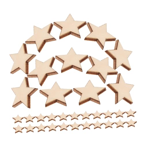 NOLITOY 50 Stück Holzsterne zum Basteln Fünfzackige Rohholz Stern dekorationen für DIY projekte Bemalbare Holzsterne Deko Unlackierte für Weihnachts Handwerksgestaltung NOLITOY 50 Stück Holzsterne zum Basteln Fünfzackige Rohholz Stern dekorationen für DIY projekte Bemalbare Holzsterne Deko Unlackierte für Weihnachts Handwerksgestaltung von NOLITOY