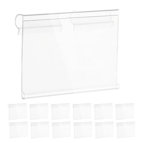 NOLITOY 50 Stück PVC Etikettenhalter Transparent Langlebiger PVC Preisschildhalter für Drahtregale Einfache Installation Vielseitig für Supermarkt Einzelhandel Regaletiketten und NOLITOY 50 Stück PVC Etikettenhalter Transparent Langlebiger PVC Preisschildhalter für Drahtregale Einfache Installation Vielseitig für Supermarkt Einzelhandel Regaletiketten und von NOLITOY