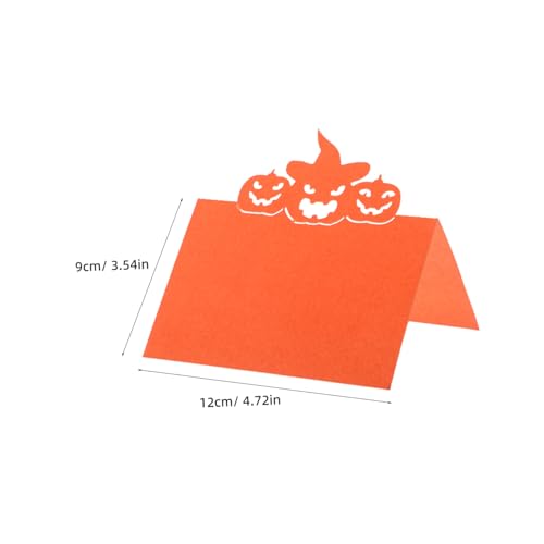 NOLITOY 50 Stück Platzkarten mit Kürbis Design für Herbst und Halloween Feiern Faltbare Karten für Thanksgiving Hochzeiten Dinnerpartys und Festliche Sitzplatzbeschriftung NOLITOY 50 Stück Platzkarten mit Kürbis Design für Herbst und Halloween Feiern Faltbare Karten für Thanksgiving Hochzeiten Dinnerpartys und Festliche Sitzplatzbeschriftung von NOLITOY