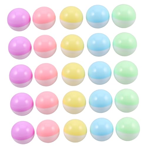 NOLITOY 50 Stück Runde Nachfüllbare Kunststoffkapseln Macaron Farben für Diy Bastelprojekte Partys und Automaten Je Grün Blau Gelb NOLITOY 50 Stück Runde Nachfüllbare Kunststoffkapseln Macaron Farben für Diy Bastelprojekte Partys und Automaten Je Grün Blau Gelb von NOLITOY