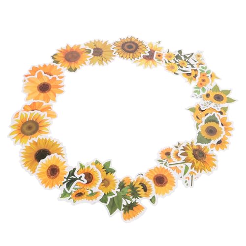 NOLITOY 50 Stück Sonnenblumen aufkleber Wasserfest Langlebig Dekorative Sticker für Laptop Wasserflasche Auto Koffer Kreative Scrapbooking sticker für Schule Büro und Reisen NOLITOY 50 Stück Sonnenblumen aufkleber Wasserfest Langlebig Dekorative Sticker für Laptop Wasserflasche Auto Koffer Kreative Scrapbooking sticker für Schule Büro und Reisen von NOLITOY