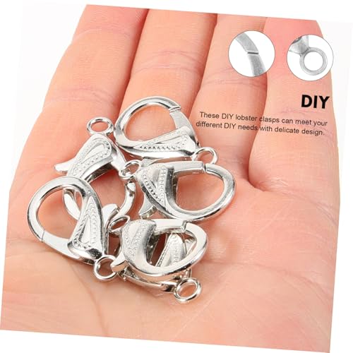 NOLITOY 50 Stück Teiliges DIY Schmuckzubehör mit Weißen Karpfen hummer verschlüssen Passende für Halsketten und Armbänder Praktisches Schmuckverbinder Individuelles Basteln und NOLITOY 50 Stück Teiliges DIY Schmuckzubehör mit Weißen Karpfen hummer verschlüssen Passende für Halsketten und Armbänder Praktisches Schmuckverbinder Individuelles Basteln und von NOLITOY