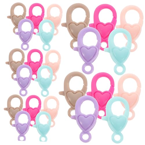 NOLITOY 50 Stück Teiliges Lobster Verschluss Bunte Karabiner Verschlüsse für DIY Schmuckherstellung Armbänder Schlüsselanhänger Verschlüsse Praktisches Bastelzubehör NOLITOY 50 Stück Teiliges Lobster Verschluss Bunte Karabiner Verschlüsse für DIY Schmuckherstellung Armbänder Schlüsselanhänger Verschlüsse Praktisches Bastelzubehör von NOLITOY