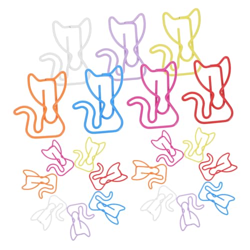 NOLITOY 50 Stück Teiliges Niedliche Katzen Büroklammern aus Metall Stabile und Biegefeste Katzen lesezeichen Multifunktional für Büro und Schule Perfektes Geschenk für NOLITOY 50 Stück Teiliges Niedliche Katzen Büroklammern aus Metall Stabile und Biegefeste Katzen lesezeichen Multifunktional für Büro und Schule Perfektes Geschenk für von NOLITOY