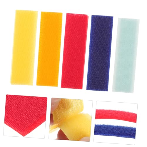 NOLITOY 50 Stück Teiliges Selbstklebendes Klettband mit Starken Haftstreifen Vielseitig Einsetzbar für Schuhe Kleidung Hüte und Vorhänge Robustes Nylon klebeband für Haushalt Büro und von NOLITOY