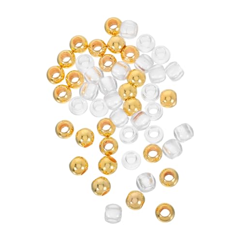 NOLITOY 50 Stück Transparente Große Loch Perlen Schmuckperlen für Armbänder Halsketten und Flechtaccessoires Diy Bastelperlen für Vielseitige Schmuckgestaltung NOLITOY 50 Stück Transparente Große Loch Perlen Schmuckperlen für Armbänder Halsketten und Flechtaccessoires Diy Bastelperlen für Vielseitige Schmuckgestaltung von NOLITOY