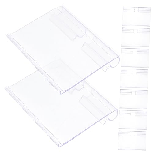 NOLITOY 50 Stück Transparente Preisschildhalter Wiederverwendbare Etikettenhalter für Supermarkt Ladentheke Obstgeschäft Vielseitiger Preisschildständer aus Robustem Kunststoff NOLITOY 50 Stück Transparente Preisschildhalter Wiederverwendbare Etikettenhalter für Supermarkt Ladentheke Obstgeschäft Vielseitiger Preisschildständer aus Robustem Kunststoff von NOLITOY
