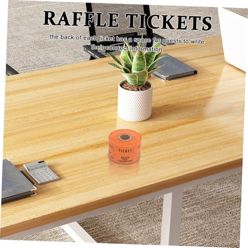 NOLITOY 500 Stück Doppelte Raffle Tickets für Veranstaltungen Partys Fundraiser und Belohnungen Nummeriert Einfach zu Verwenden für Konzerte und Festivals von NOLITOY