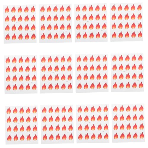 NOLITOY 500 Stück Feuerflammen Aufkleber Ölabweisend Selbstklebend Spicy DIY Küchenetiketten Für Scrapbooking Food Packaging Craft Supplies NOLITOY 500 Stück Feuerflammen Aufkleber Ölabweisend Selbstklebend Spicy DIY Küchenetiketten Für Scrapbooking Food Packaging Craft Supplies von NOLITOY