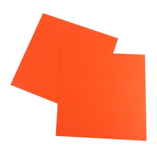 NOLITOY 500 Stück Origami Faltpapier Buntes Einseitig Orangenes Bastelpapier für Kindergarten DIY Bastelset Quadratisches Handcraft Papier zur Kreativität und Feinmotorik von NOLITOY