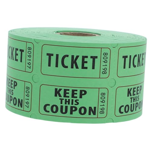 NOLITOY 500 Stück Raffle Tickets Doppelrolle für Veranstaltungen Partys und Fundraisers Anpassbare Lose für Konzerte und Feiertagsfeiern von NOLITOY