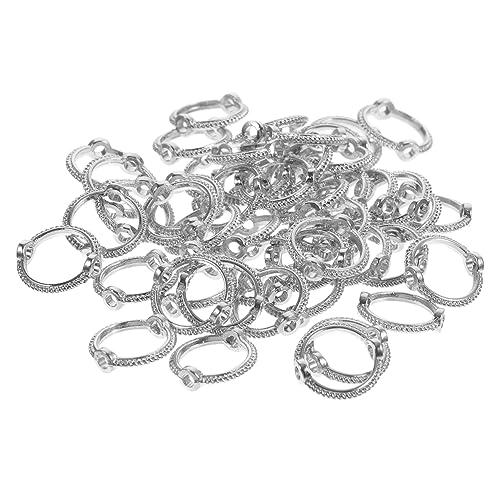NOLITOY 50stücke Metallperlenrahmen Runde Schmuckverbinder Für Armbänder Und Halsketten Hautfreundlich Leicht Für Schmuckherstellung Und Kreative Bastelprojekte NOLITOY 50stücke Metallperlenrahmen Runde Schmuckverbinder Für Armbänder Und Halsketten Hautfreundlich Leicht Für Schmuckherstellung Und Kreative Bastelprojekte von NOLITOY