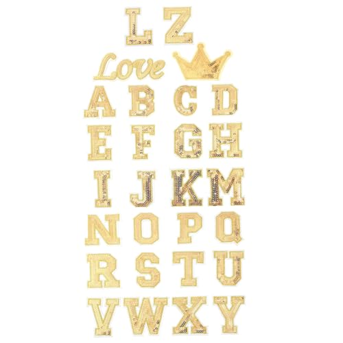NOLITOY 56 Stück Teiliges Alphabet Bügel Nähapplikationsset aus Besticktem Langlebige Buchstaben Patches zum Aufbügeln und Aufnähen für Kleidung Taschen Schuhe Vielseitige NOLITOY 56 Stück Teiliges Alphabet Bügel Nähapplikationsset aus Besticktem Langlebige Buchstaben Patches zum Aufbügeln und Aufnähen für Kleidung Taschen Schuhe Vielseitige von NOLITOY